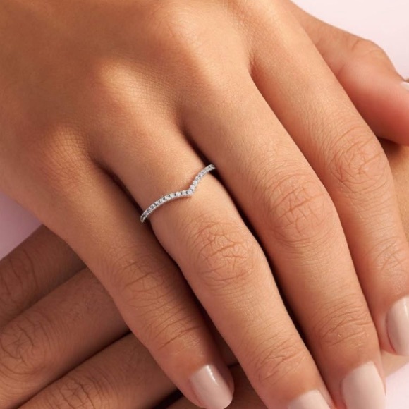 SHIMMERING WISH Cubic Zirconia Sterling Silver 925 Ring by Pandora🤍 - Picture 12 of 16